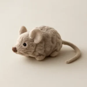 Quiet Plush Crinkle Mouse Toy