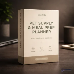 Pet Supply & Meal Prep Planner