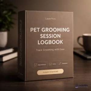 Pet Grooming Session Logbook