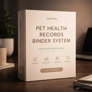 Pet Health Records Binder System